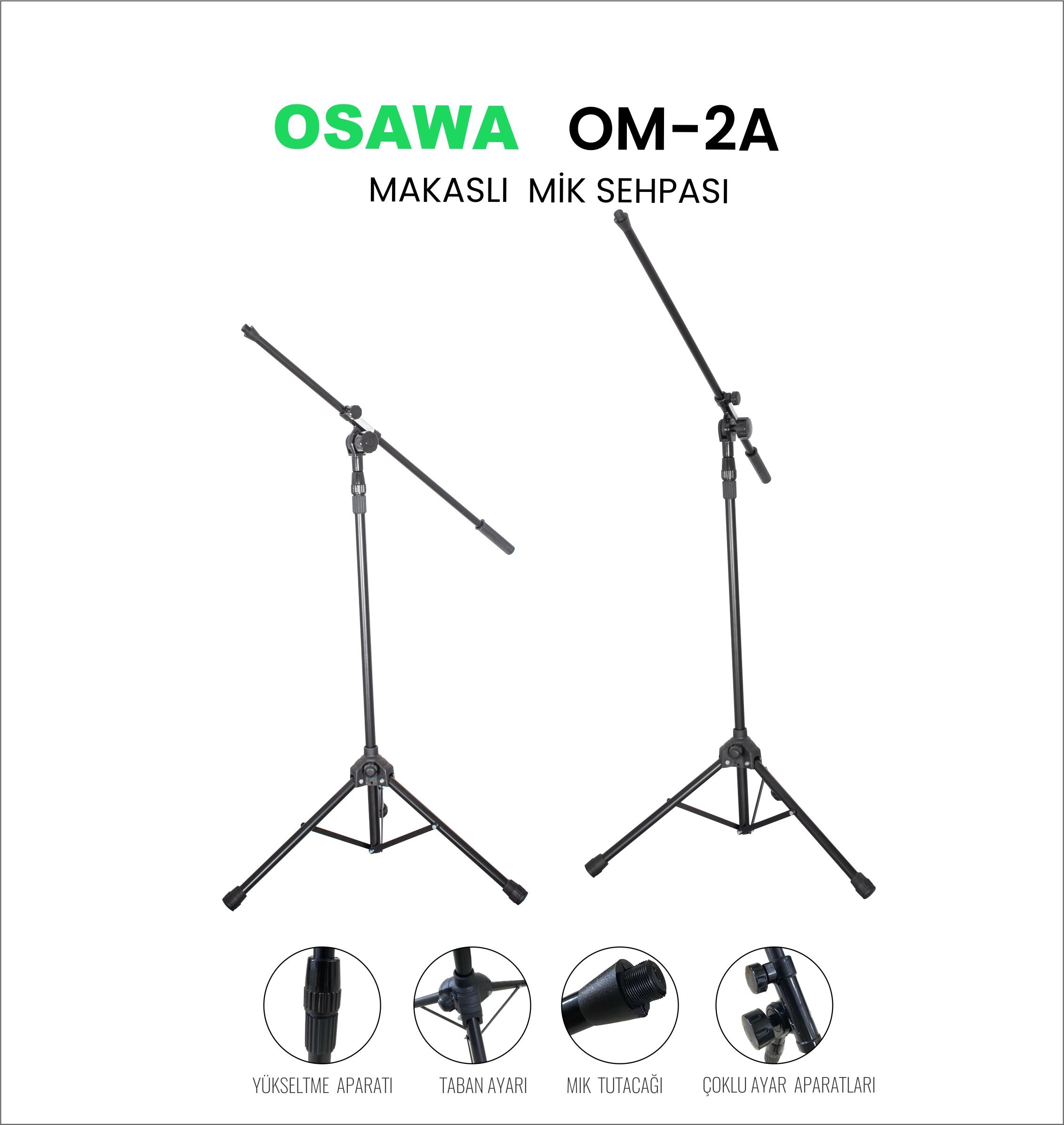 OSAWA OM-2A MAKASLI MİKROFON SEHPASI