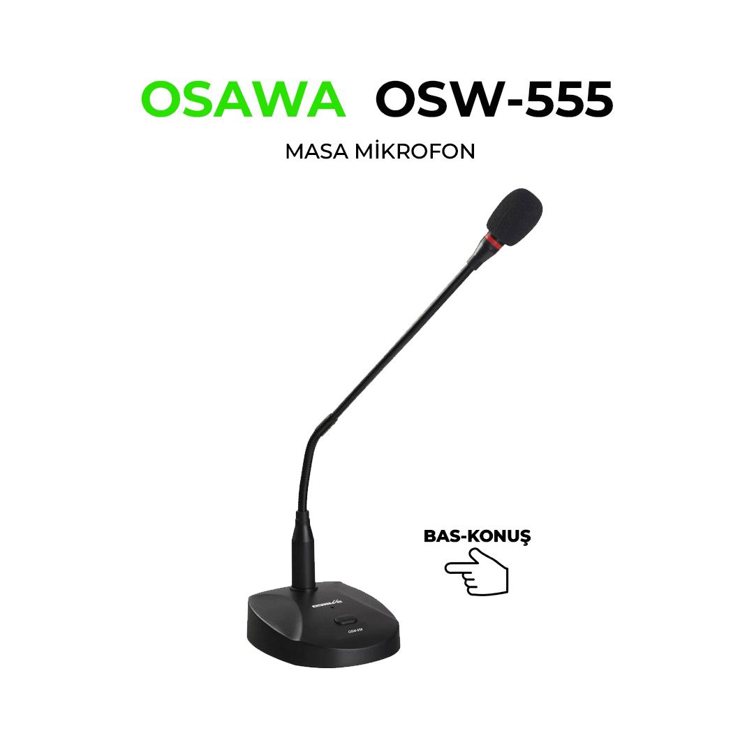 Osawa OSW-555 BAS-KONUŞ MASA TİPİ KÜRSÜ MİKROFON