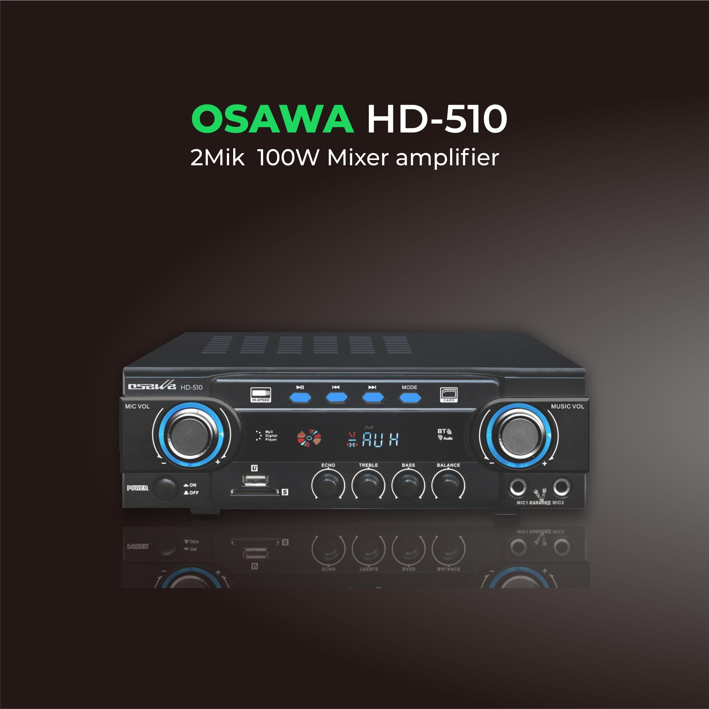 Osawa HD-510 2 MİK 100W MİKSER AMPLİFİKATÖR