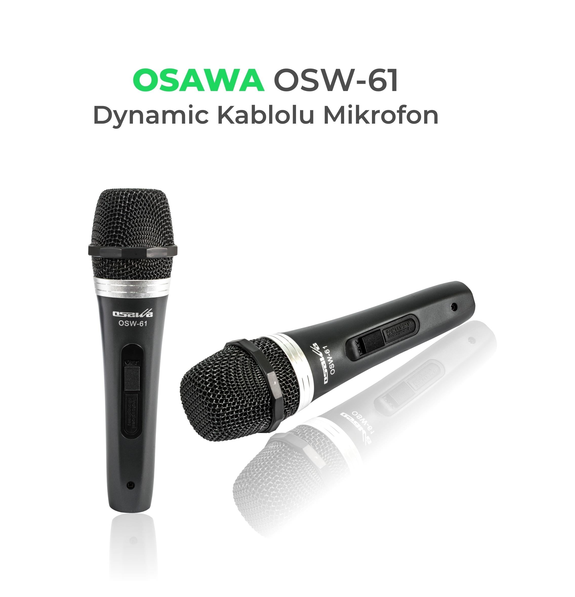 Osawa OSW–61 600Ω KABLOLU DİNAMİK MİKROFON