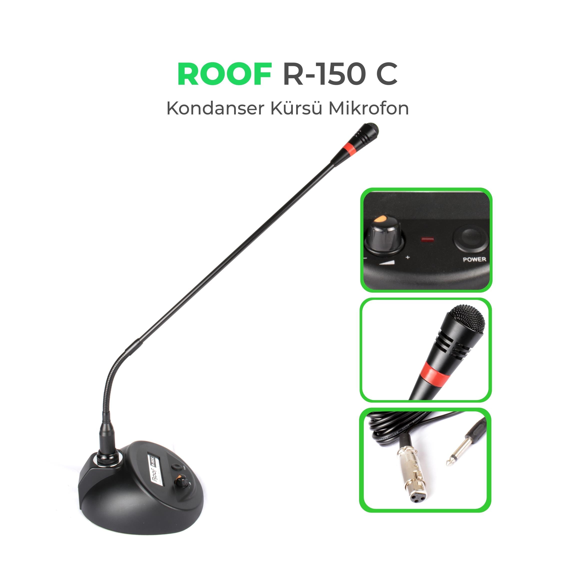 Roof R–150 C KONDANSE KÜRSÜ MİKROFON