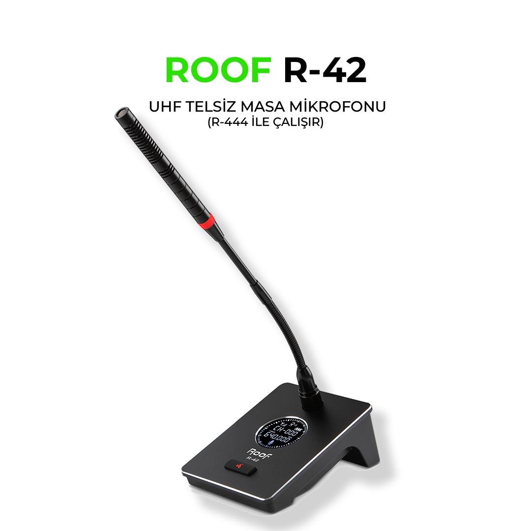 ROOF R-42 YEDEK KÜRSÜ TELSİZ MİKROFON