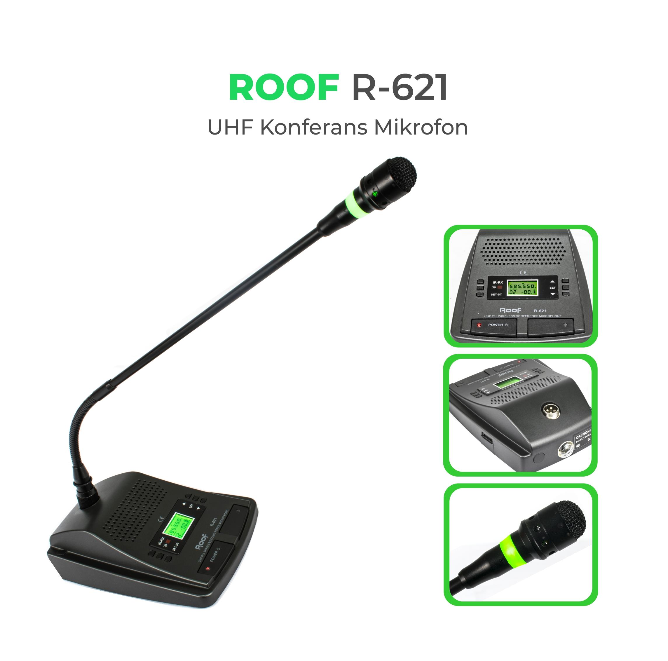 ROOF R-520 YEDEK KÜRSÜ TELSİZ MİKROFON