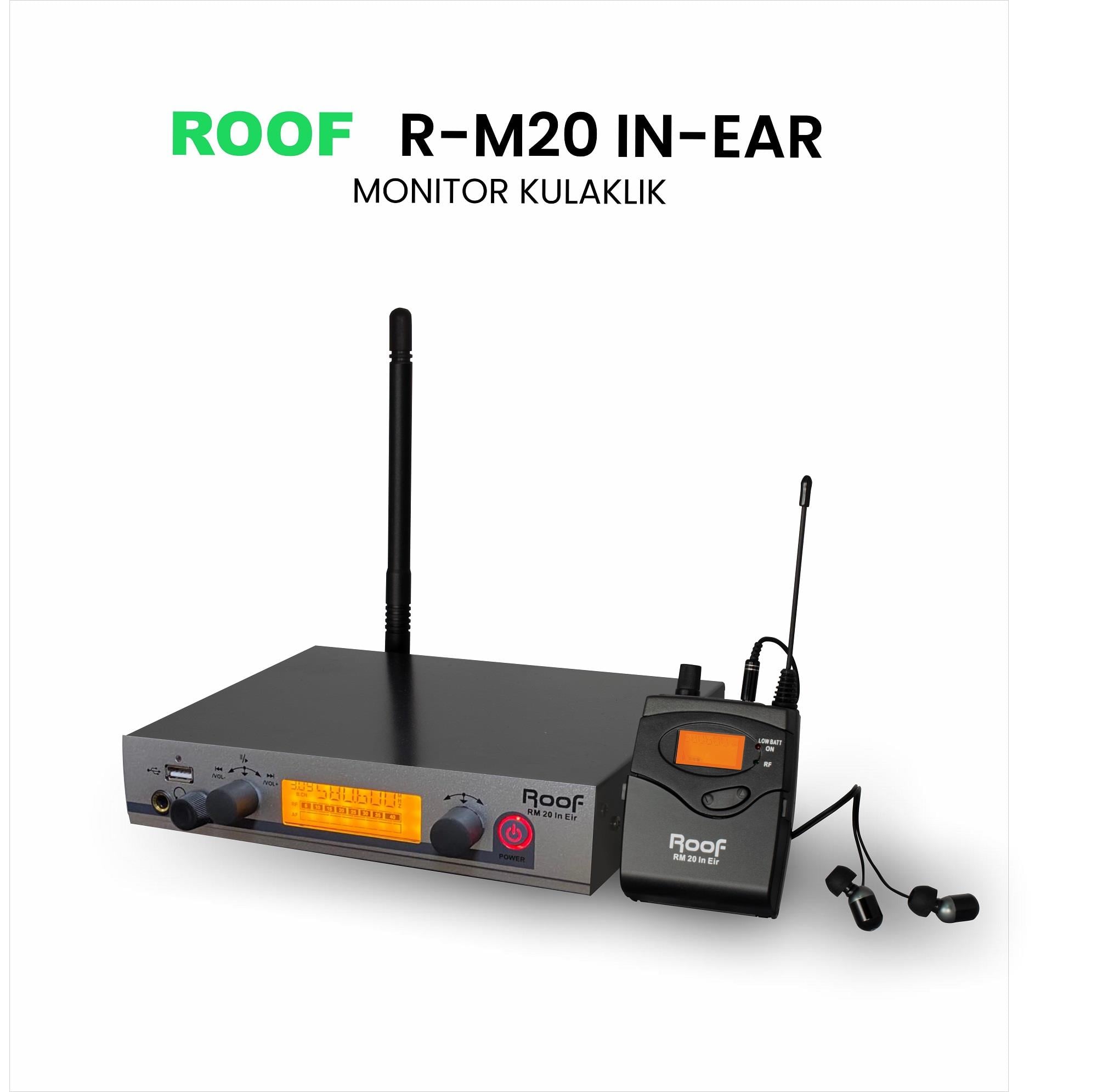 ROOF R-M20 IN-EAR MONİTÖR TELSİZ MİKROFON