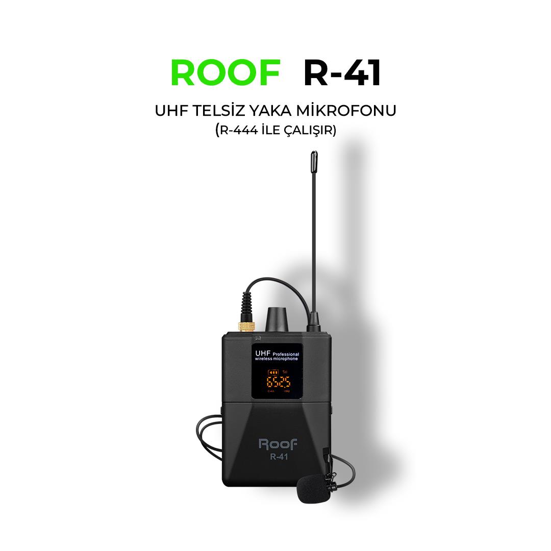 ROOF R-41 YEDEK YAKA TELSİZ MİKROFON