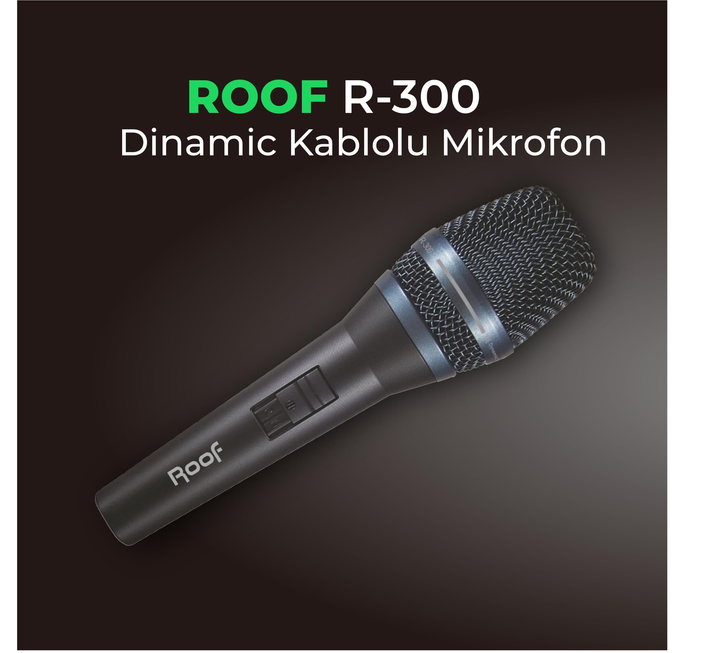 ROOF R-300 DİNAMİK VOKAL EL MİKROFON