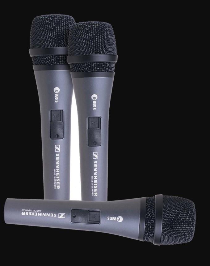 Sennhesier 3-Pack e 835-S  3xVOKAL MİKROFON 