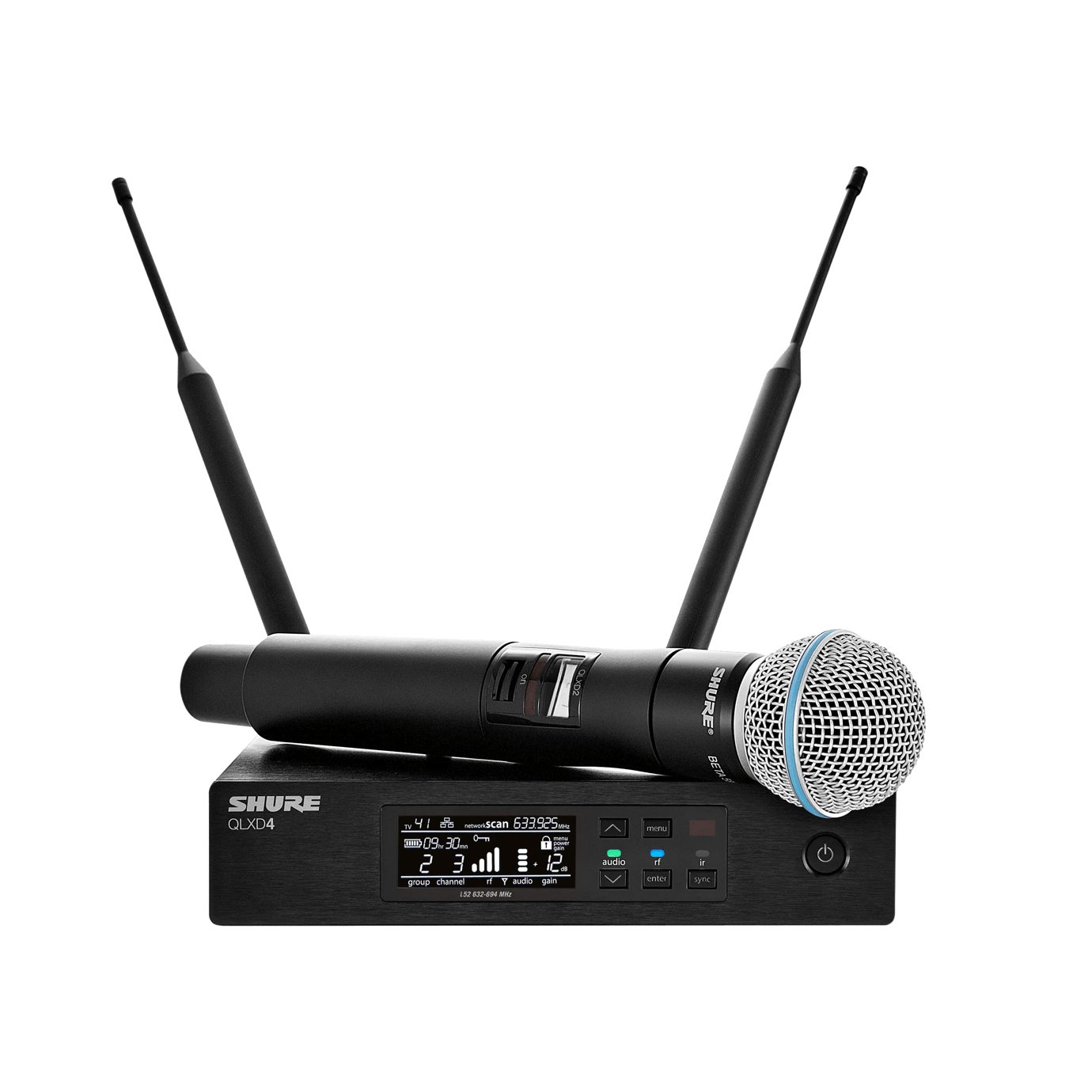 SHURE QLXD24/B58 TEK EL TELSİZ MİKROFON