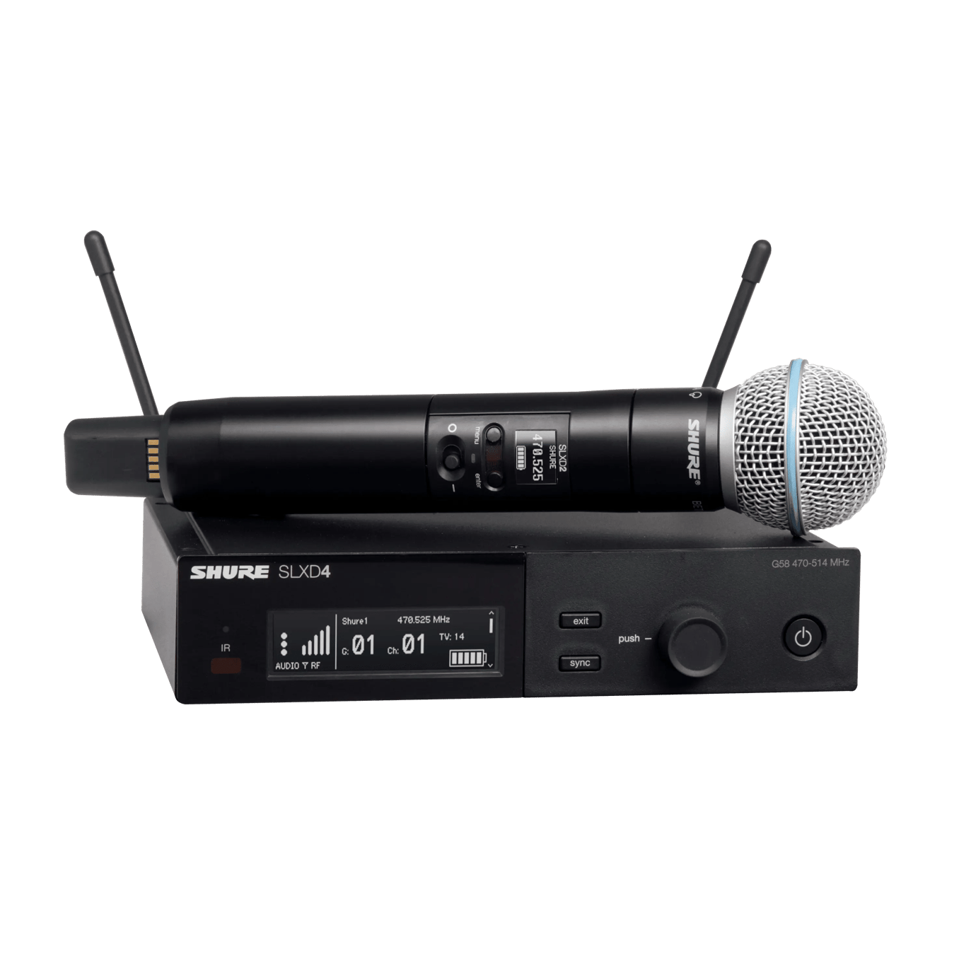 SHURE SLXD24/B58 TEK EL TELSİZ MİKROFON