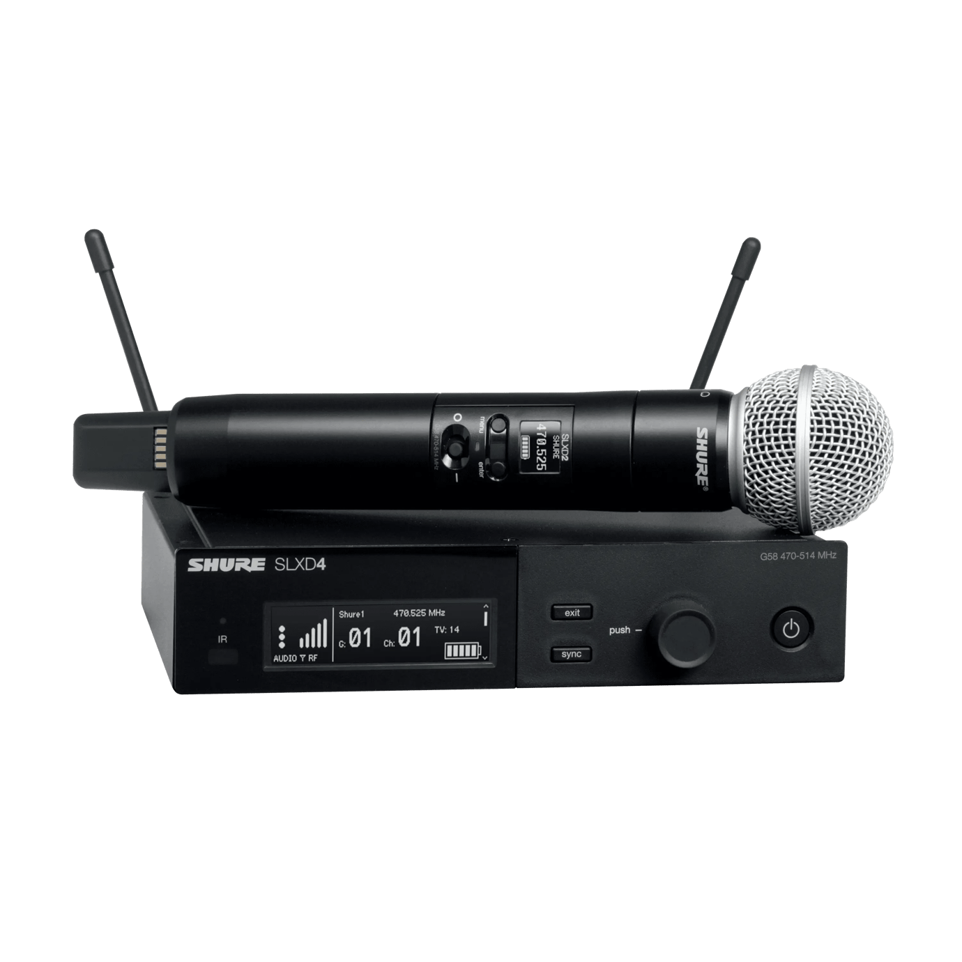 SHURE SLXD24/SM58 TEK EL TELSİZ MİKROFON