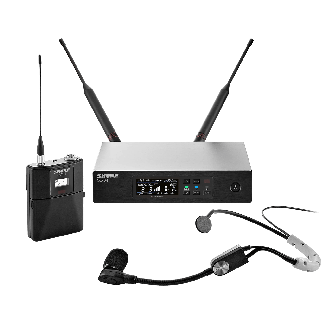 SHURE QLXD14/SM35 HEADSET TELSİZ MİKROFON