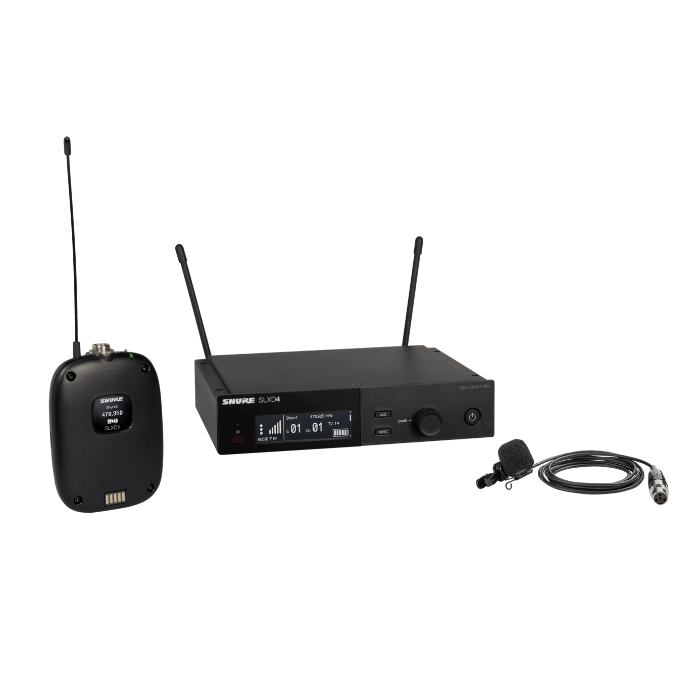 SHURE SLXD14/85M TEK YAKA TELSİZ MİKROFON