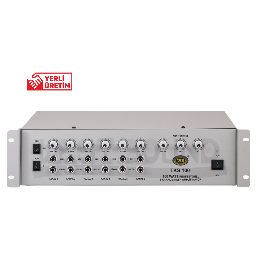 WEST SOUND TKS 300 TR 300W/100V AMPLİFİKATÖR