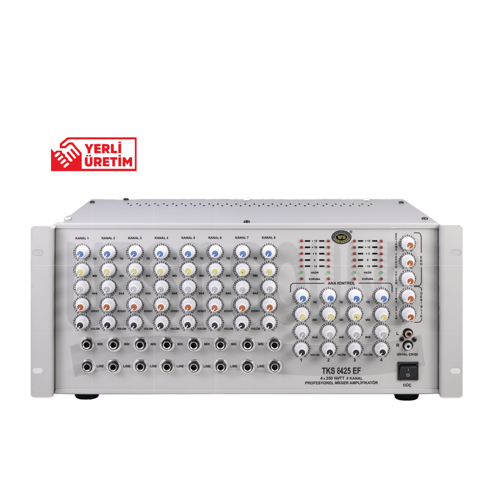WEST SOUND TKS 8425 EF QUADRO 4x250W EFEKTLİ AMPLİFİKATÖR