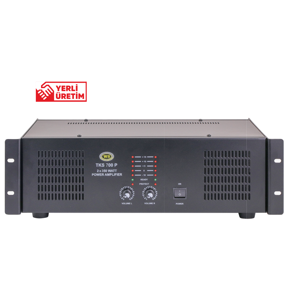 WEST SOUND TKS 700 P TR 2x350W/100V POWER AMPLİFİKATÖR