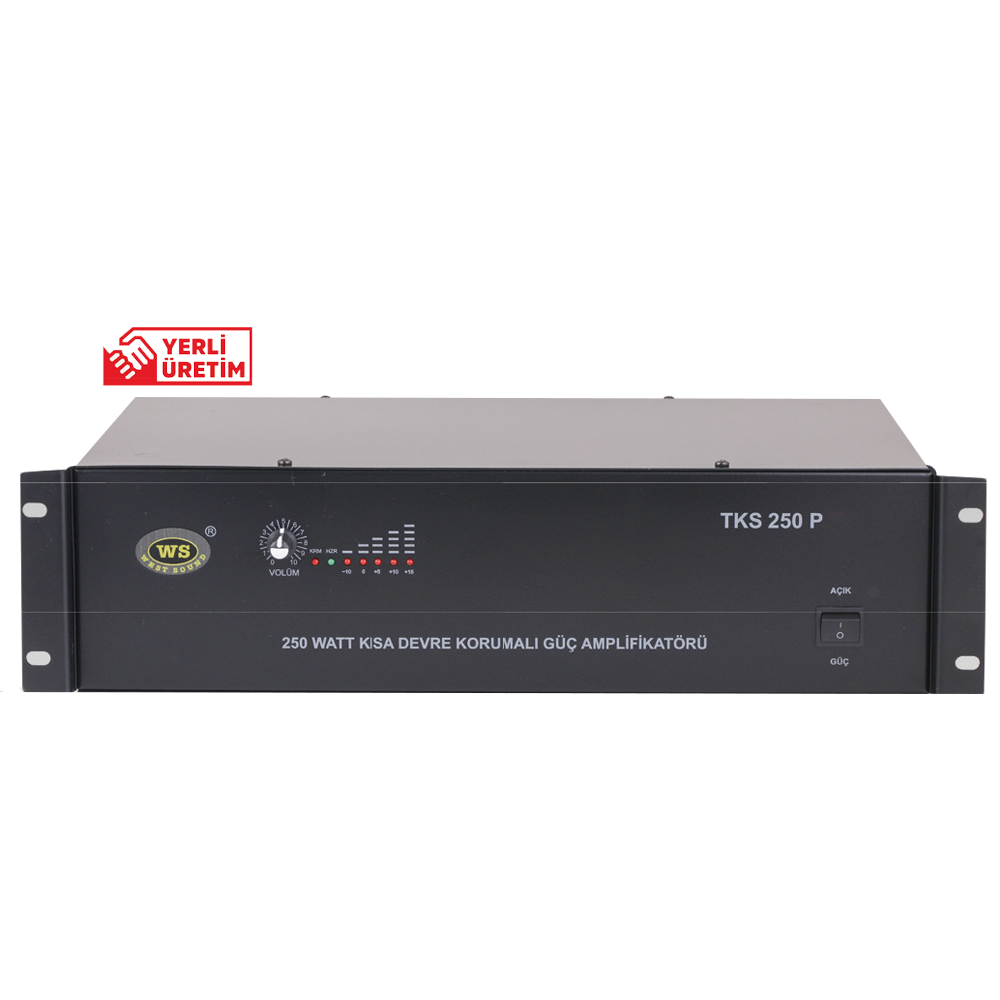 WEST SOUND TKS 250 P TR 250W/100V POWER AMPLİFİKATÖR