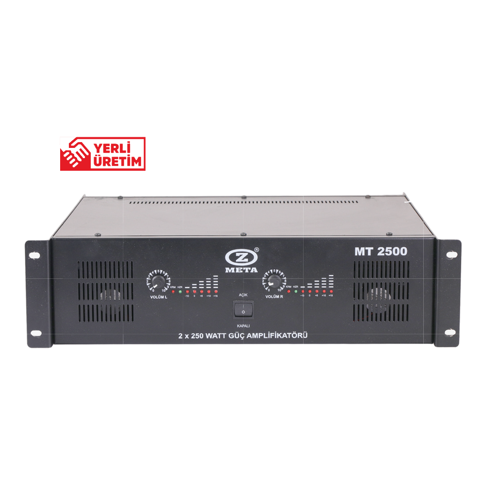 WEST SOUND MT 3000 2x500W/100V POWER AMPLİFİKATÖR