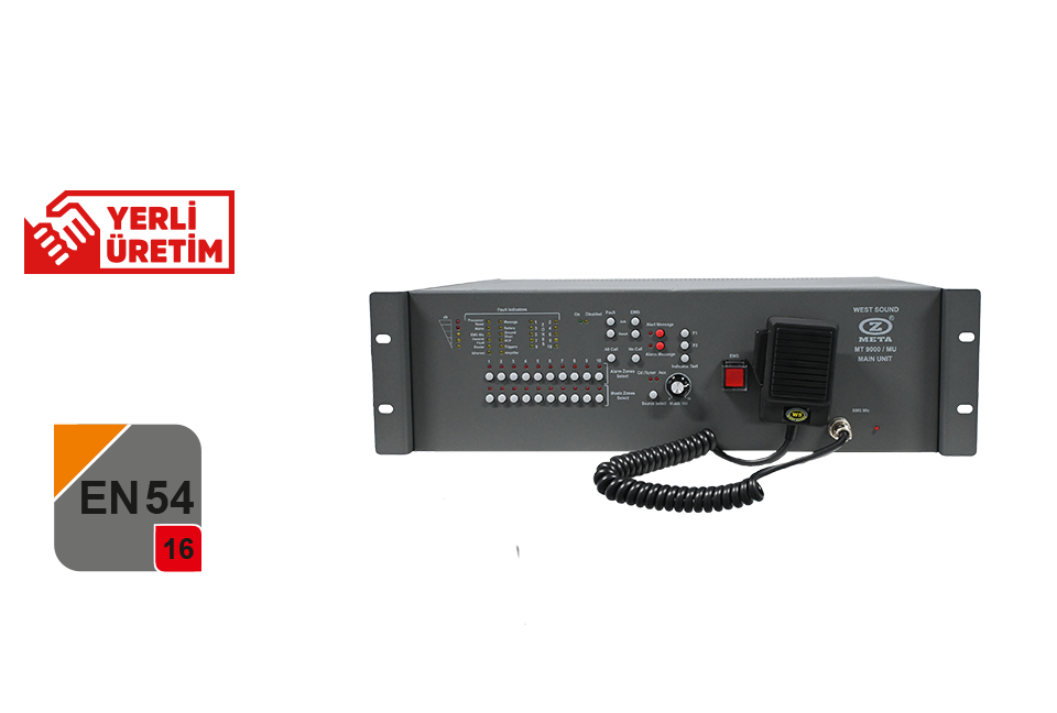 WEST SOUND MT9000/MU ACİL DURUM MERKEZ ÜNİTESİ