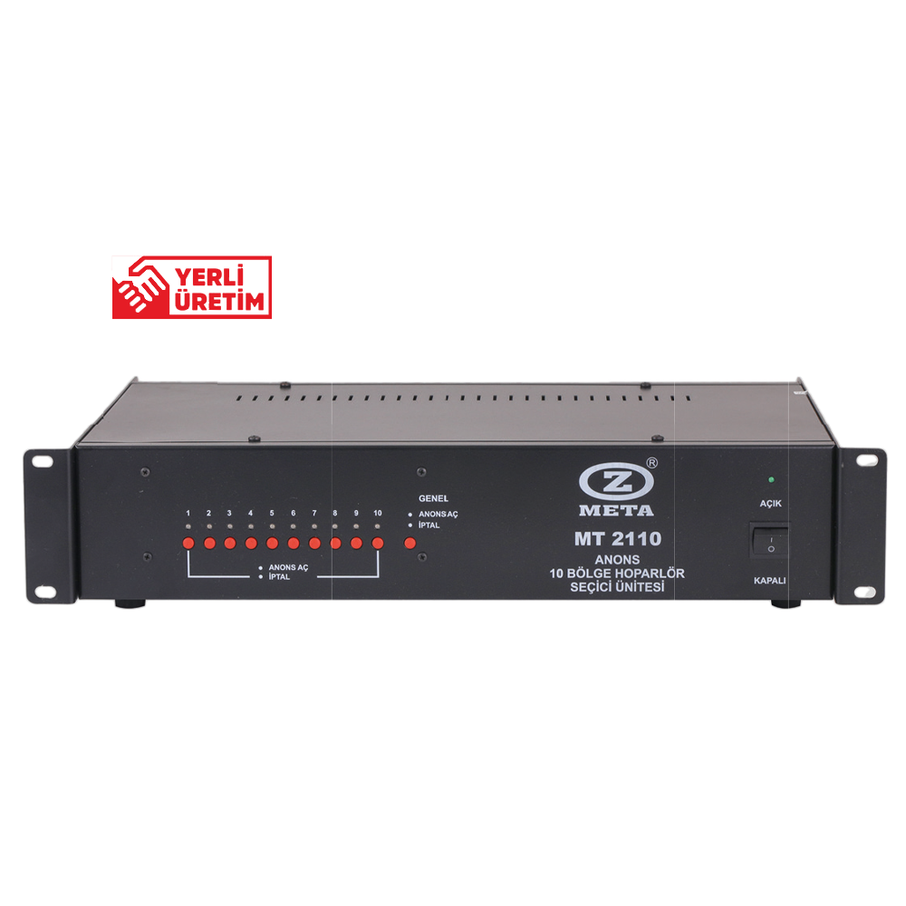 WEST SOUND MT 2110 10 BÖLGE HOPARLÖR SEÇİCİ ÜNİTESİ