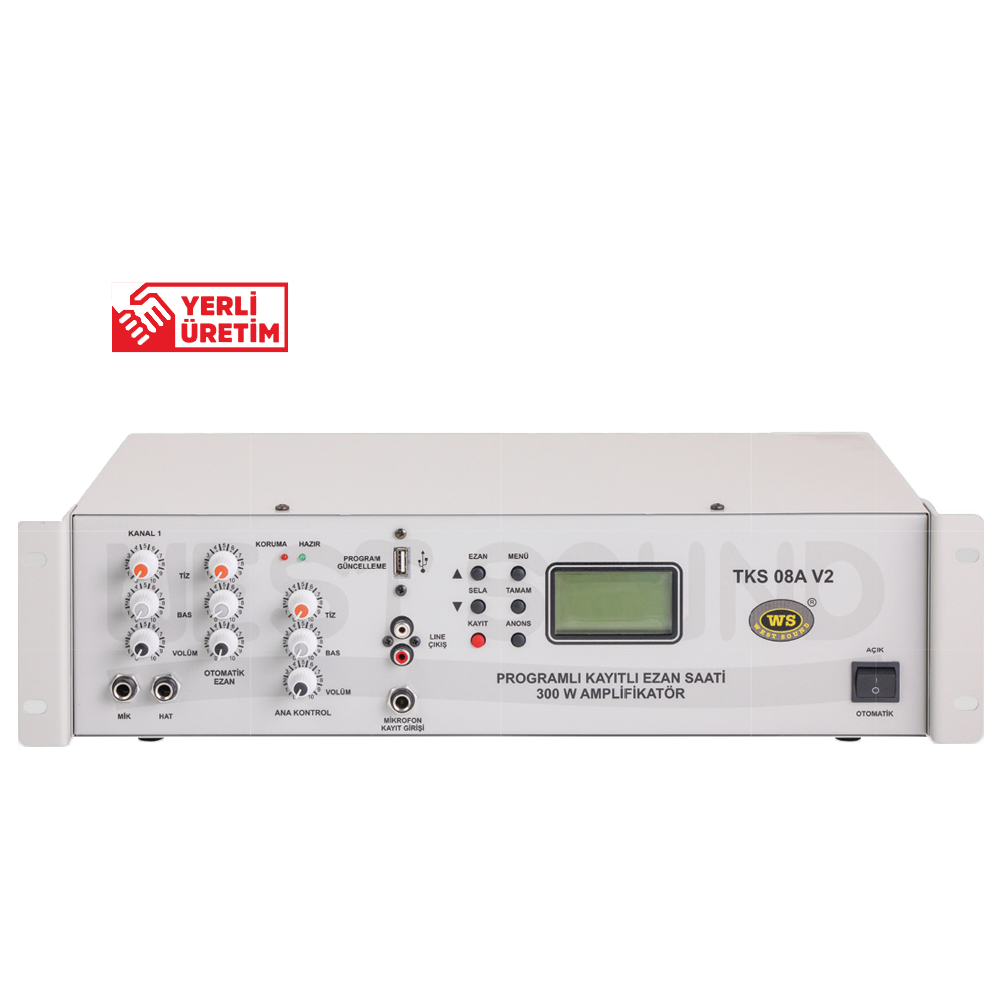 WEST SOUND TKS 08 A V2 PROGRAMLI EZAN SAATİ