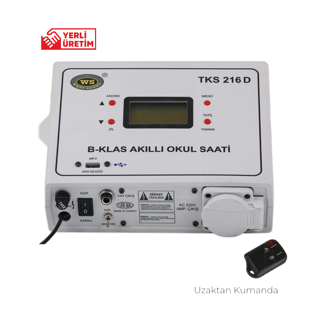 WEST SOUND TKS 216 D AKILLI OKUL SAATİ
