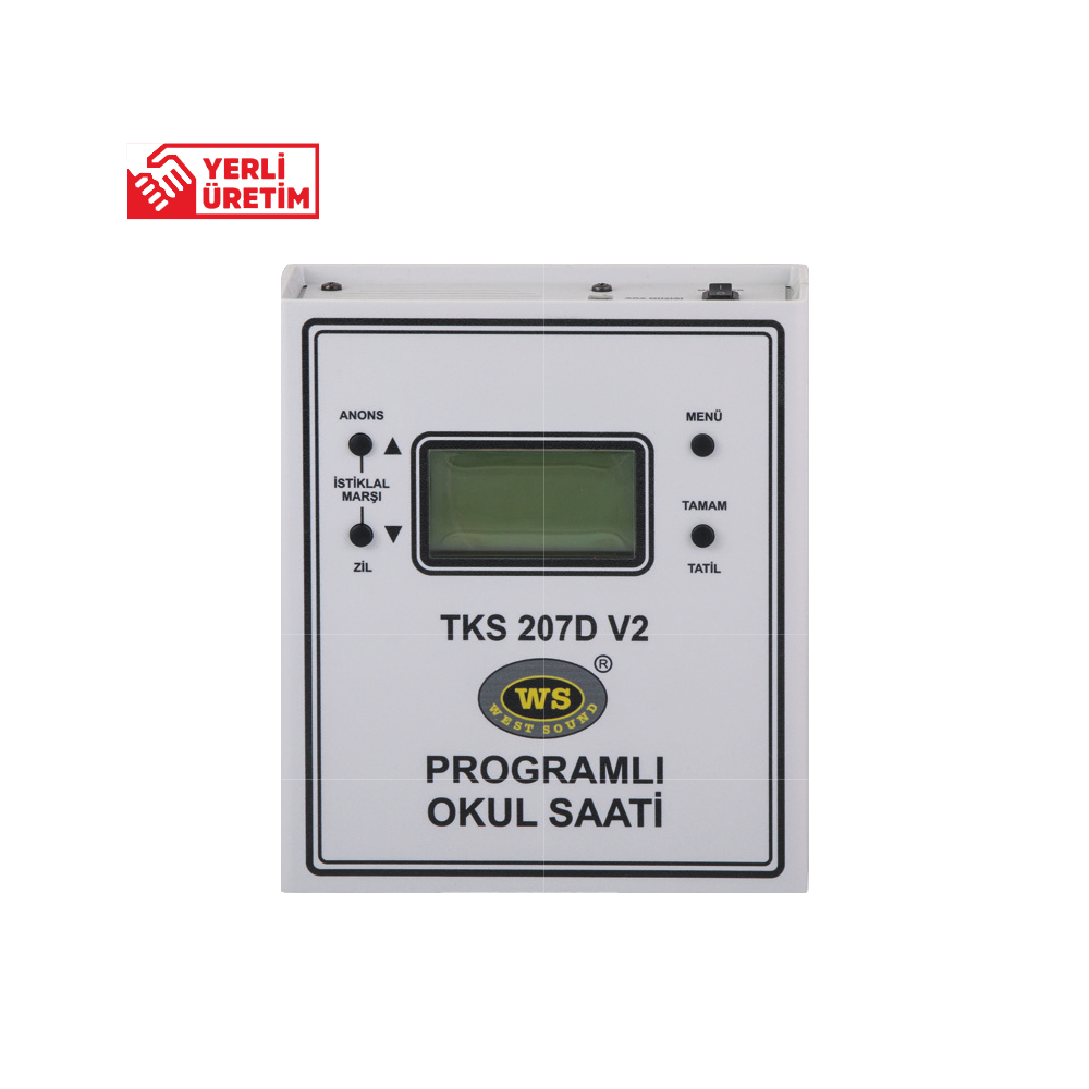 WEST SOUND TKS 207 D V2 AKILLI OKUL SAATİ