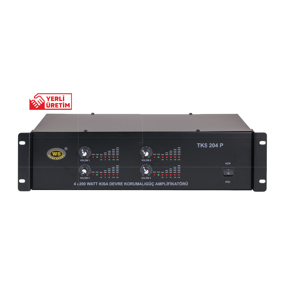WEST SOUND TKS 204 P 4x200W POWER AMPLİFİKATÖR