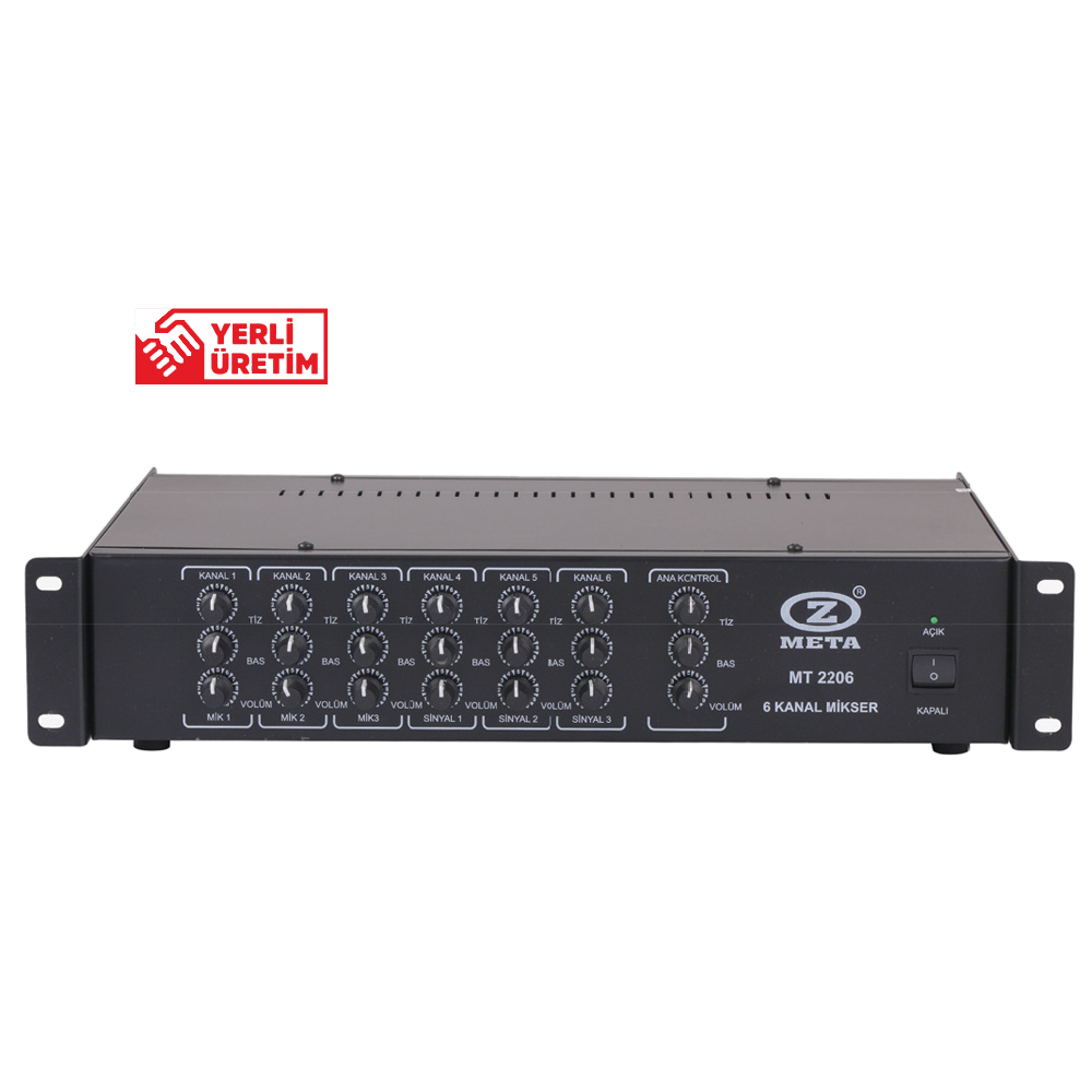 WEST SOUND MT 2206 6 KANAL PREAMPLİFİKATÖR