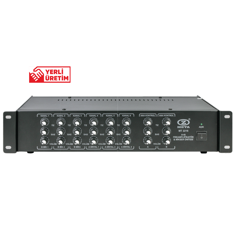 WEST SOUND MT 2216 6 KANAL PREAMPLİFİKATÖR
