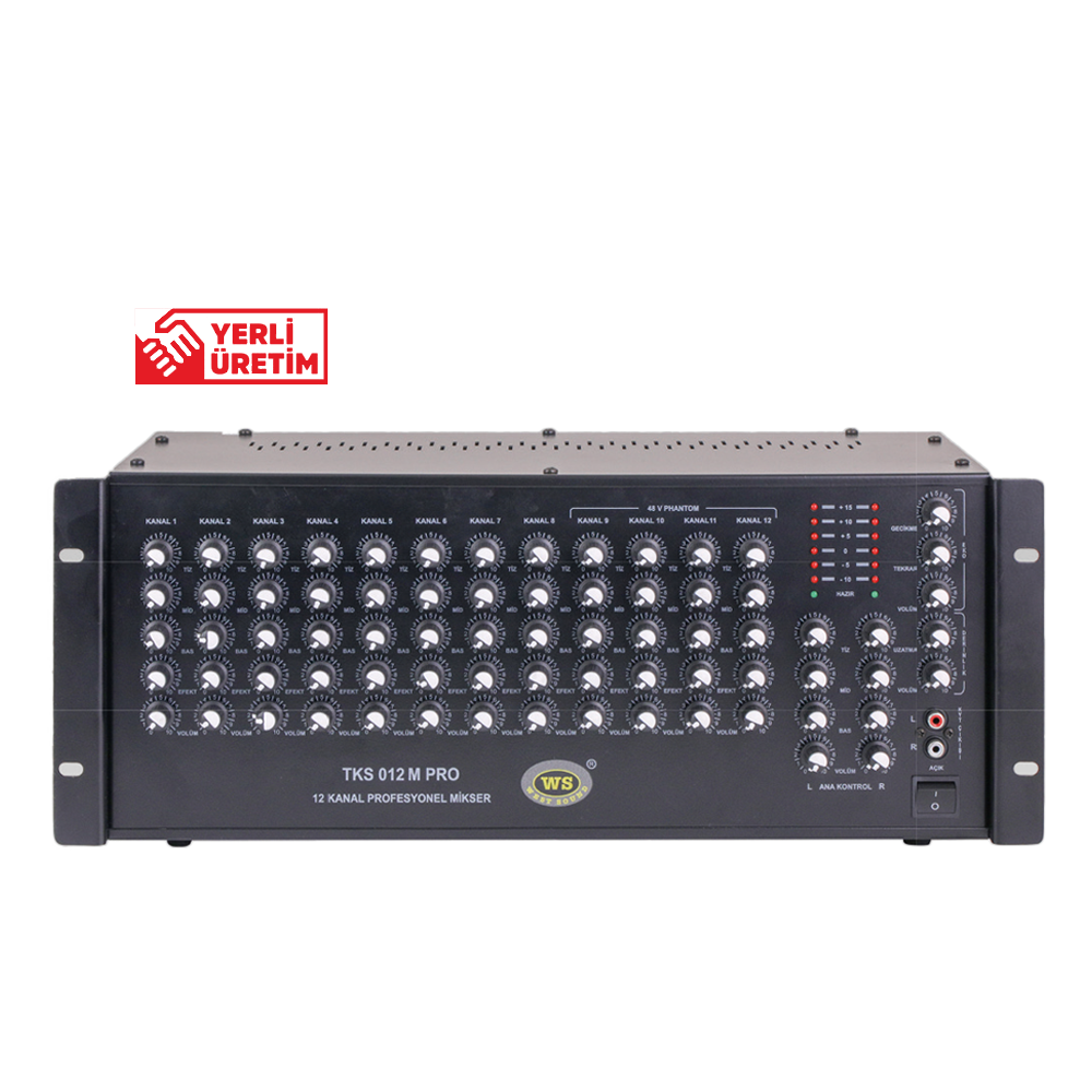 WEST SOUND TKS 012 M PRO 12 KANAL PREAMPLİFİKATÖR