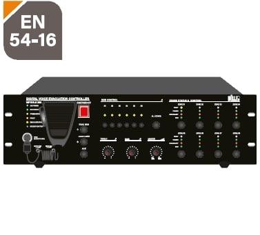 WÖLLER WPER-8250 8 BÖLGELİ 250 WATT EN54 ACİL ANONS MERKEZİ ÜNİTE