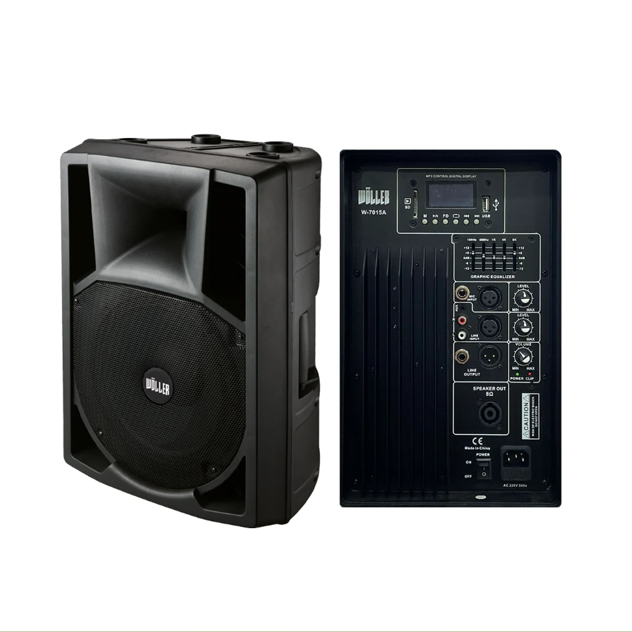 WÖLLER W-7015A 15'' 500W AKTİF KABİN HOPARLÖR