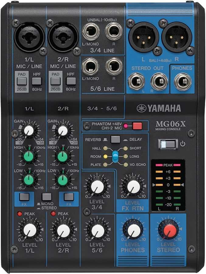 YAMAHA MG06X 6 KANAL DECK MİKSER