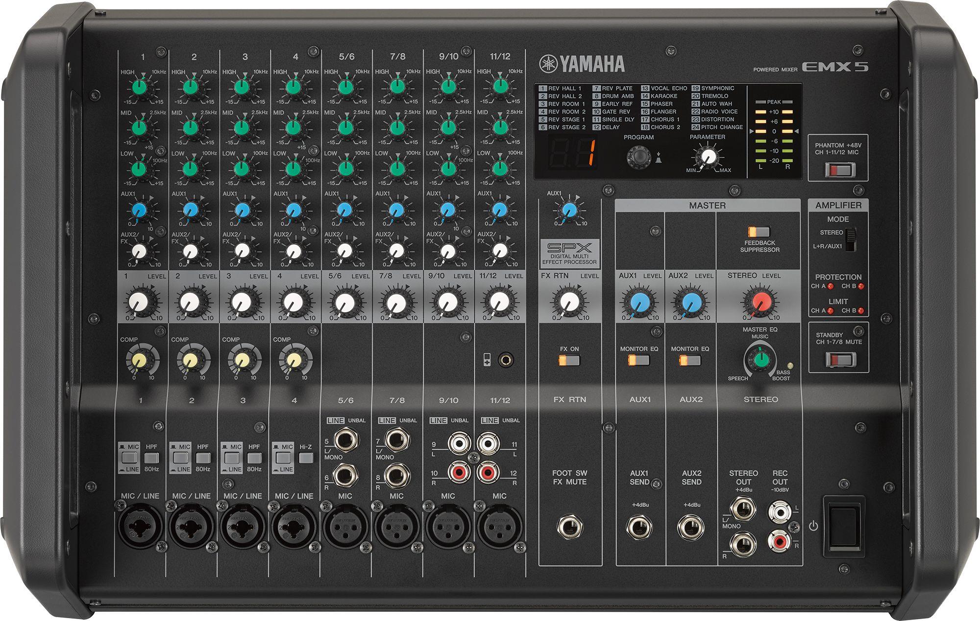 YAMAHA EMX5 12 KANAL 2x630W POWER MİKSER