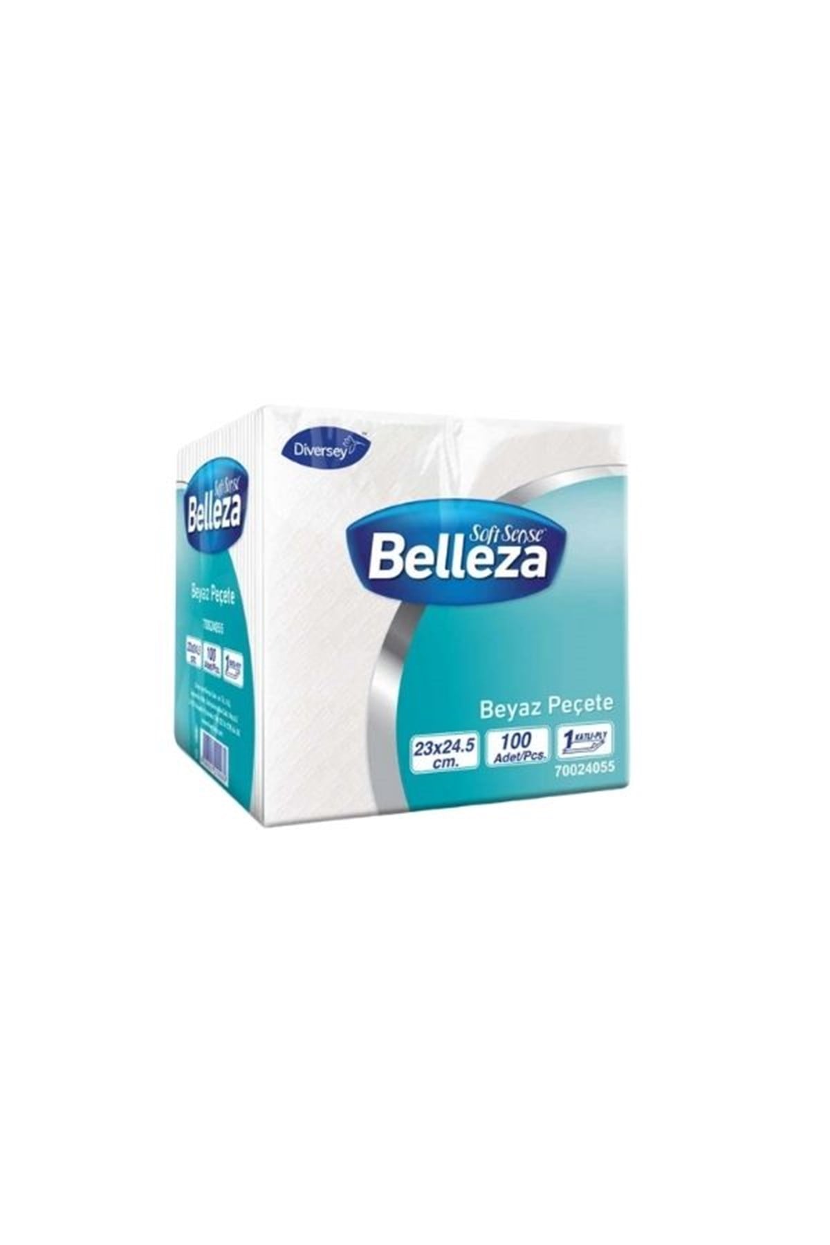 Belleza Beyaz Peçete 23X24,5 Cm 100X32PeçetelerDiversey