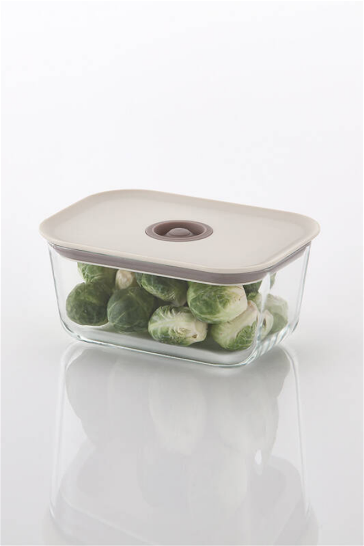 Fika Clik Dikdörtgen Saklama Kabı 800 ML BejSaklama KaplarıNeoflam