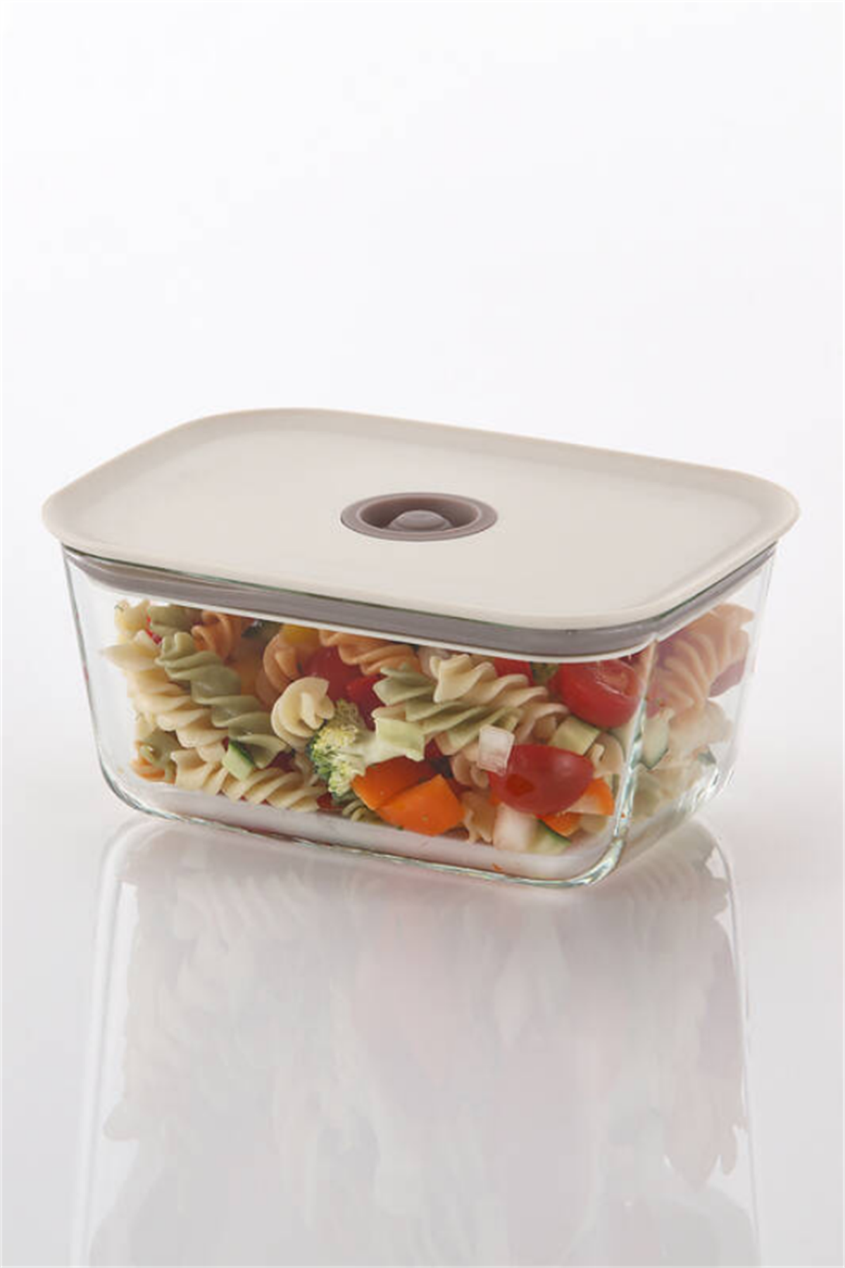 Fika Clik Dikdörtgen Saklama Kabı 1380 ML BejSaklama KaplarıNeoflam