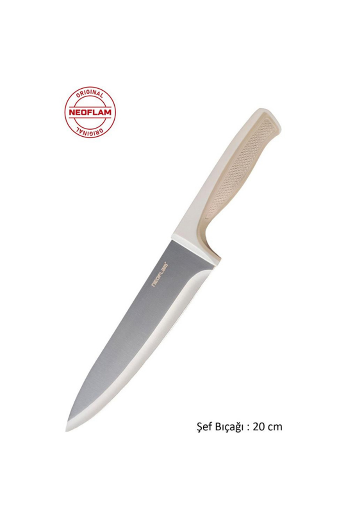 Fika Microban Şef Bıçağı 20cm.BejProfesyonel BıçaklarNeoflam