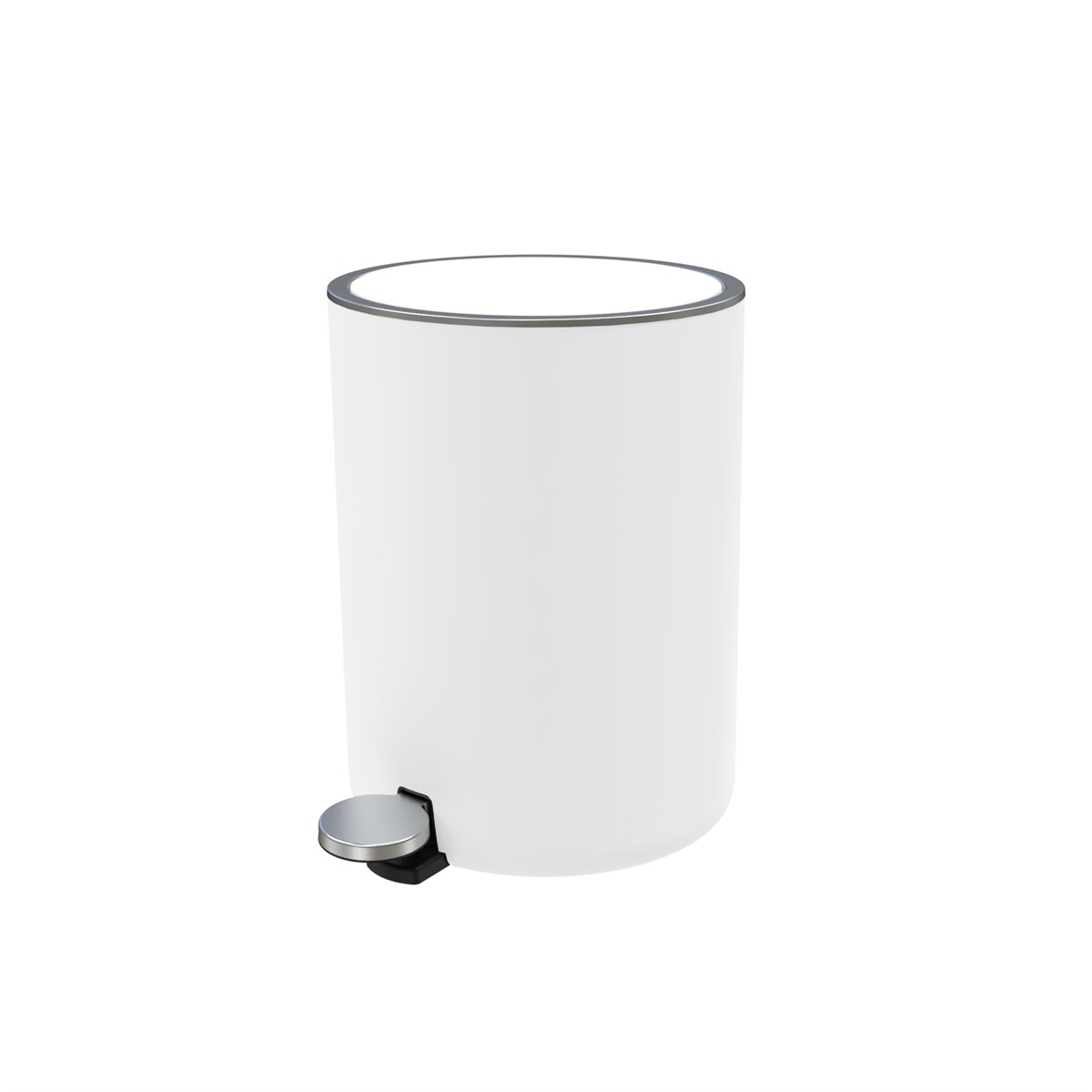 Primanova Lenox Çöp Kovası Pedallı 5 lt BeyazBanyo Çöp KovalarıAnsan