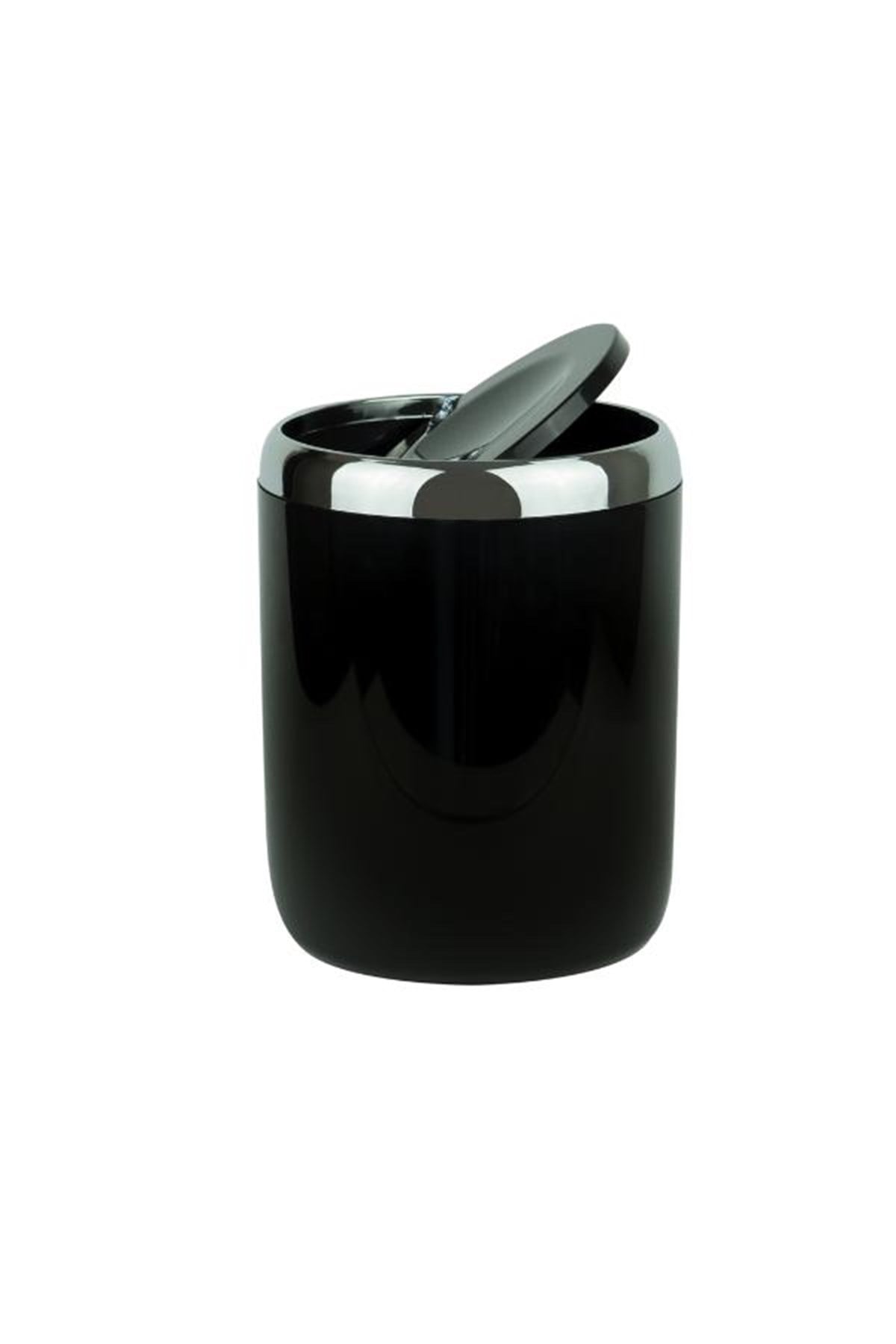 Primanova Lima Krom Dekorlu Siyah 6 Litre Çöp KovasıBanyo Aksesuar Çöp KovalarıAnsan