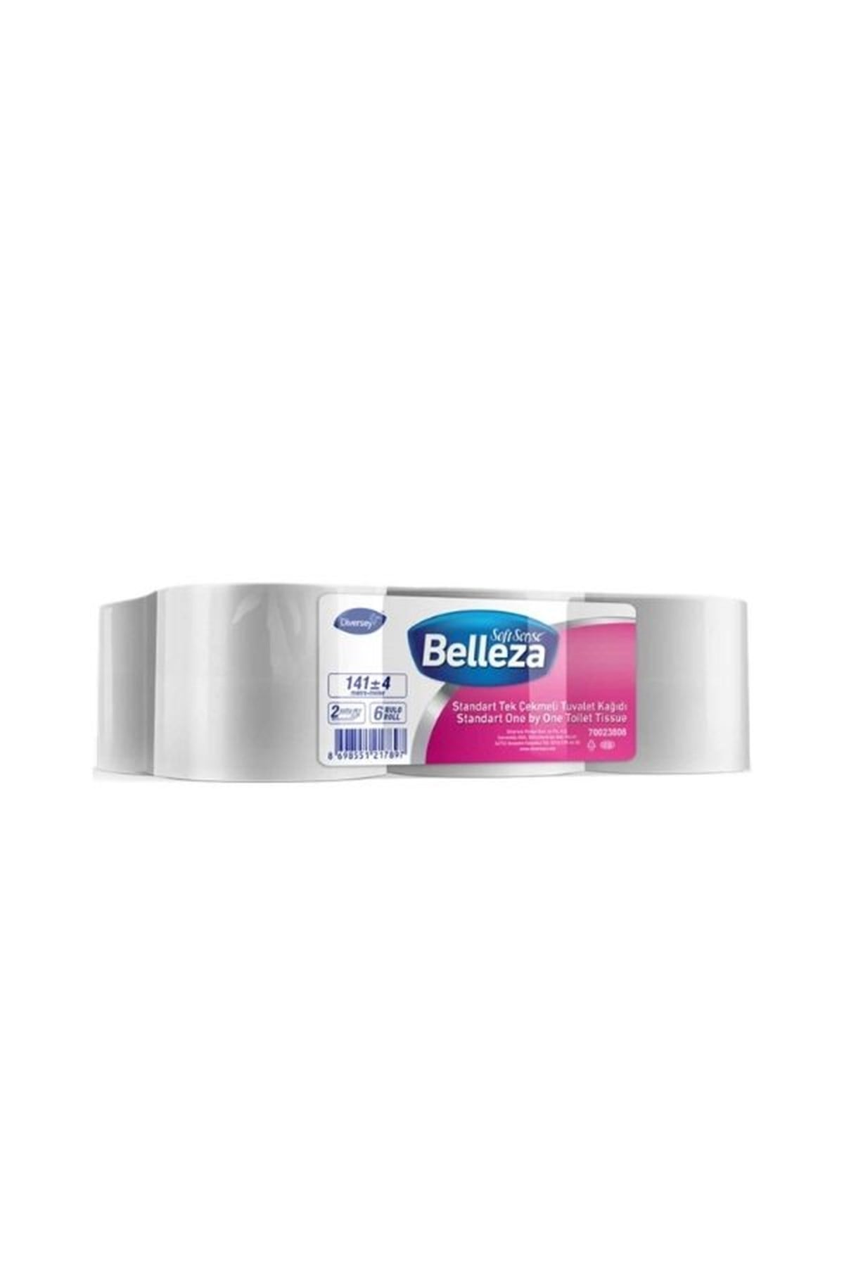 Belleza Standrt Tek Cek Tuvalet Kağıdı 13,7 Cm 6X141MTuvalet KağıtlarıDiversey