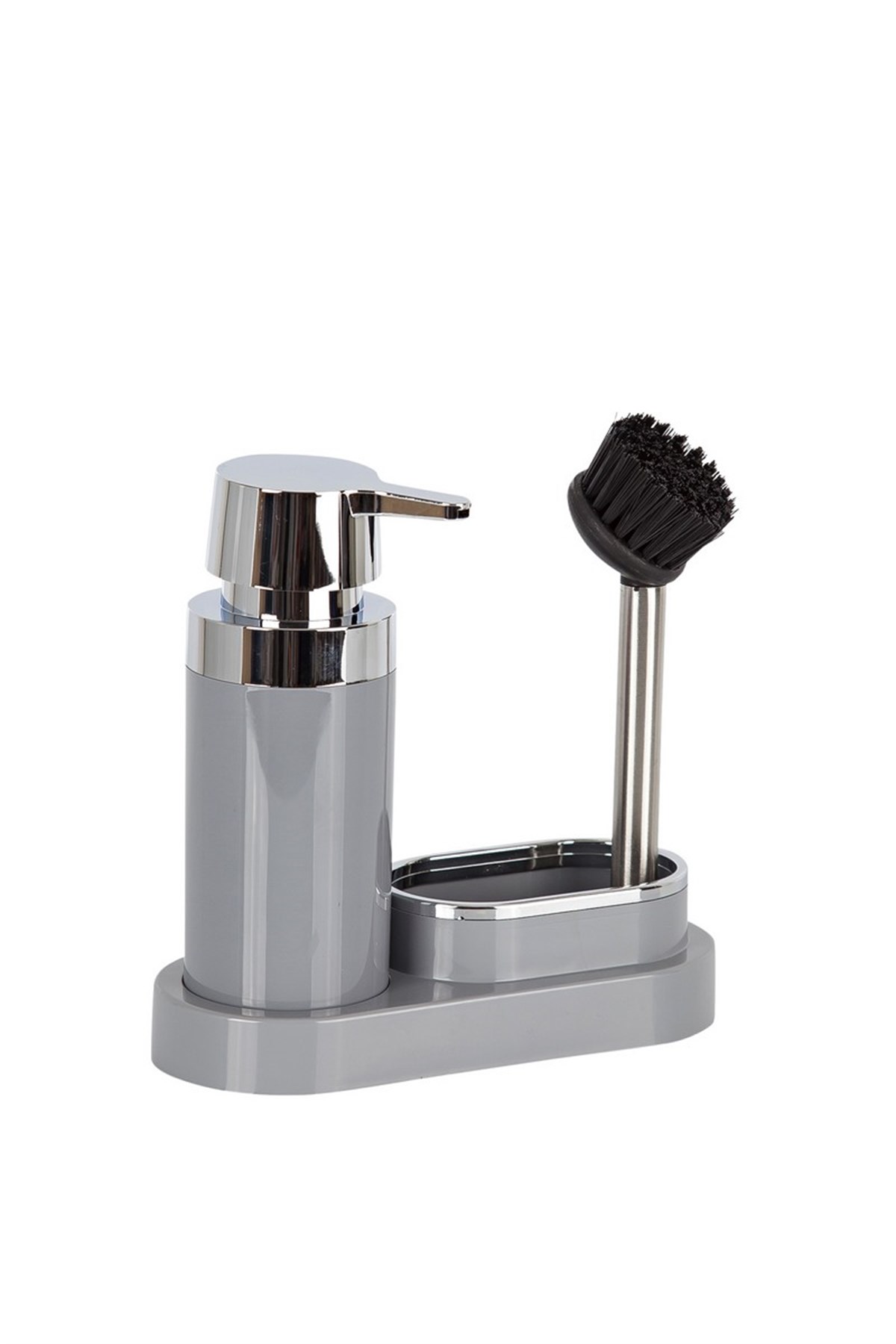Pirimanova Polen Mutfak Seti Sıvı Sabunluk Gri FırçalıSabunluklarAnsan
