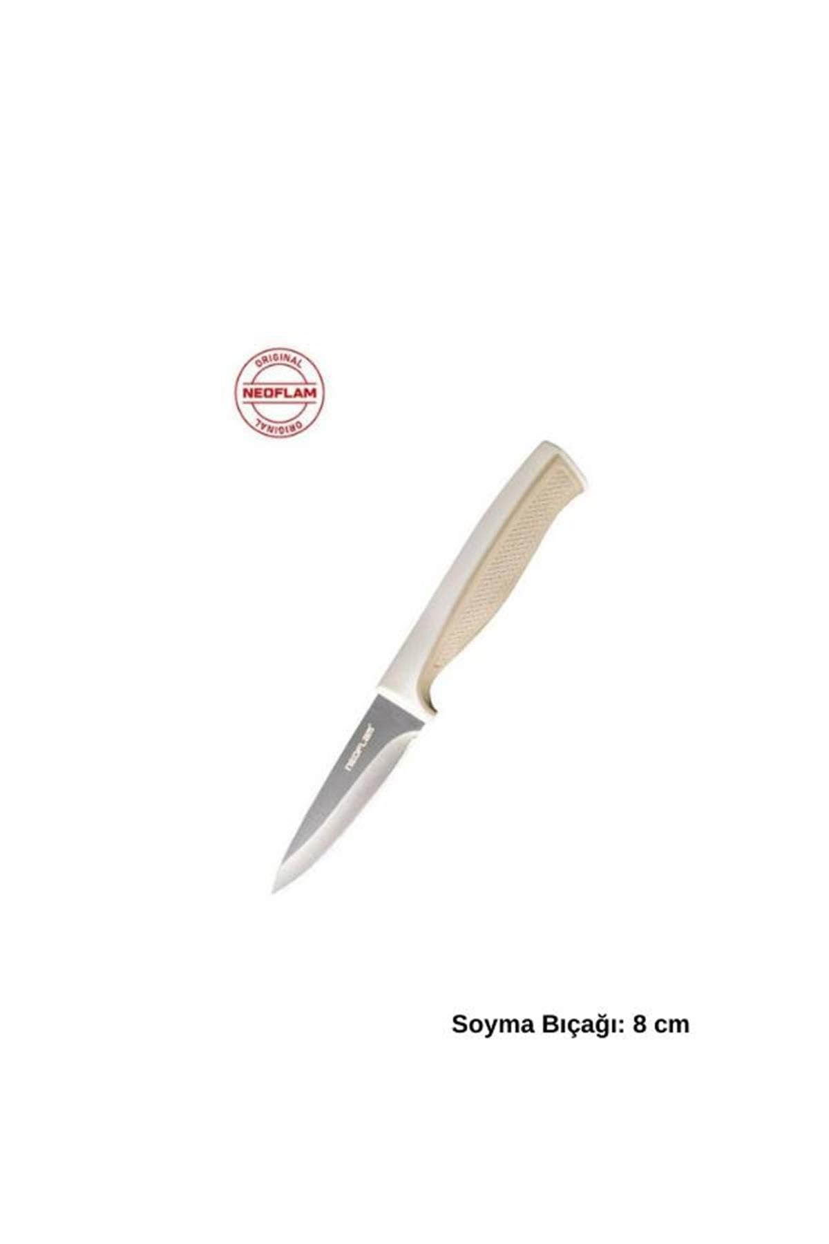 Fika Microban Soyma Bıçağı 8cm.BejSofra BıçaklarıNeoflam