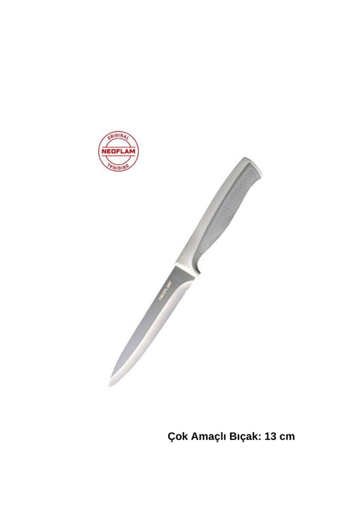 Fika Microban Çok Amaçlı Bıçak 13cm. GriSofra BıçaklarıNeoflam