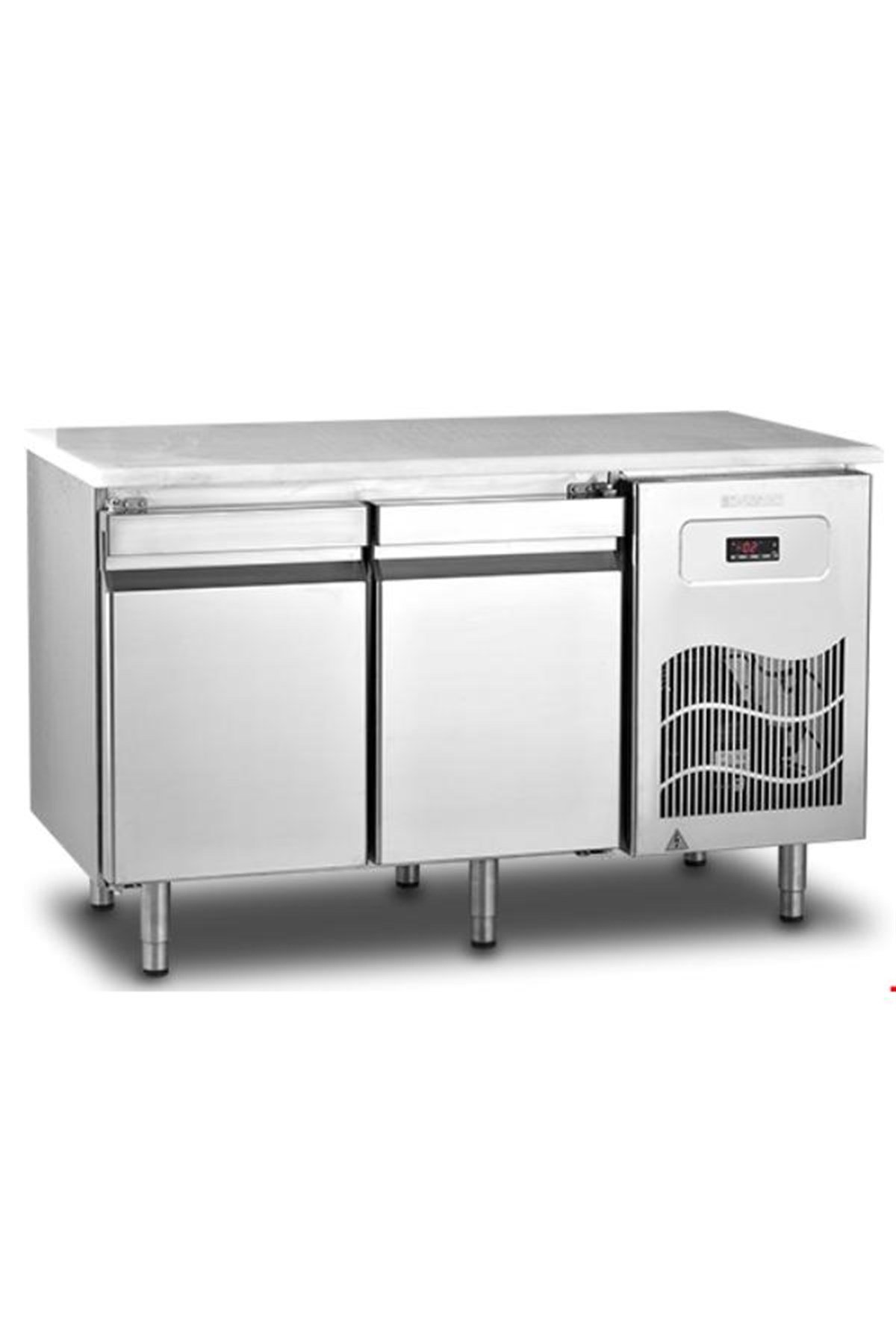 İnoksan Pizza Hazırlık Buzdolabı 2 Kapılı Mermer TablalıTezgah Tipi Soğutucularİnoksan