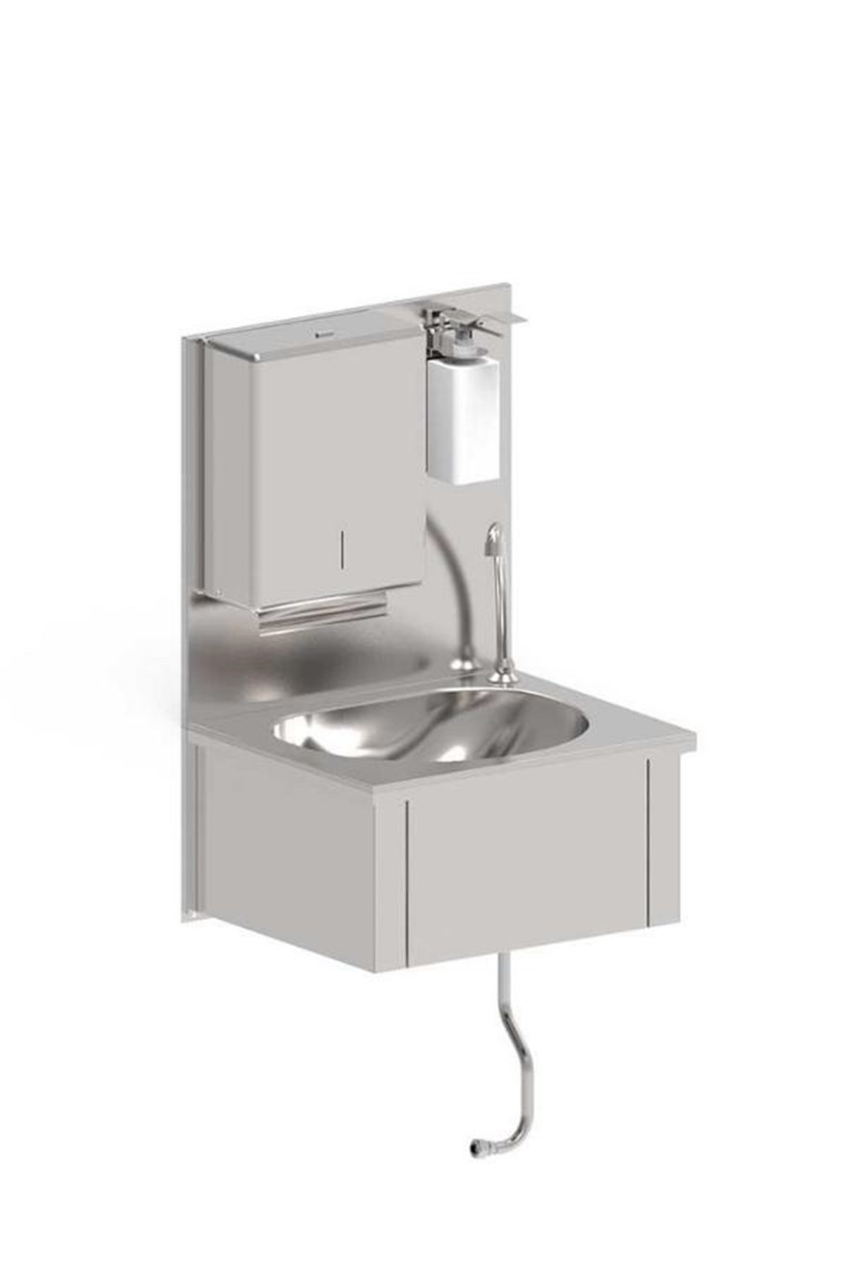 İnoksan El Yıkama Evyesi Duvara MonteEviyeli Tezgahlarİnoksan