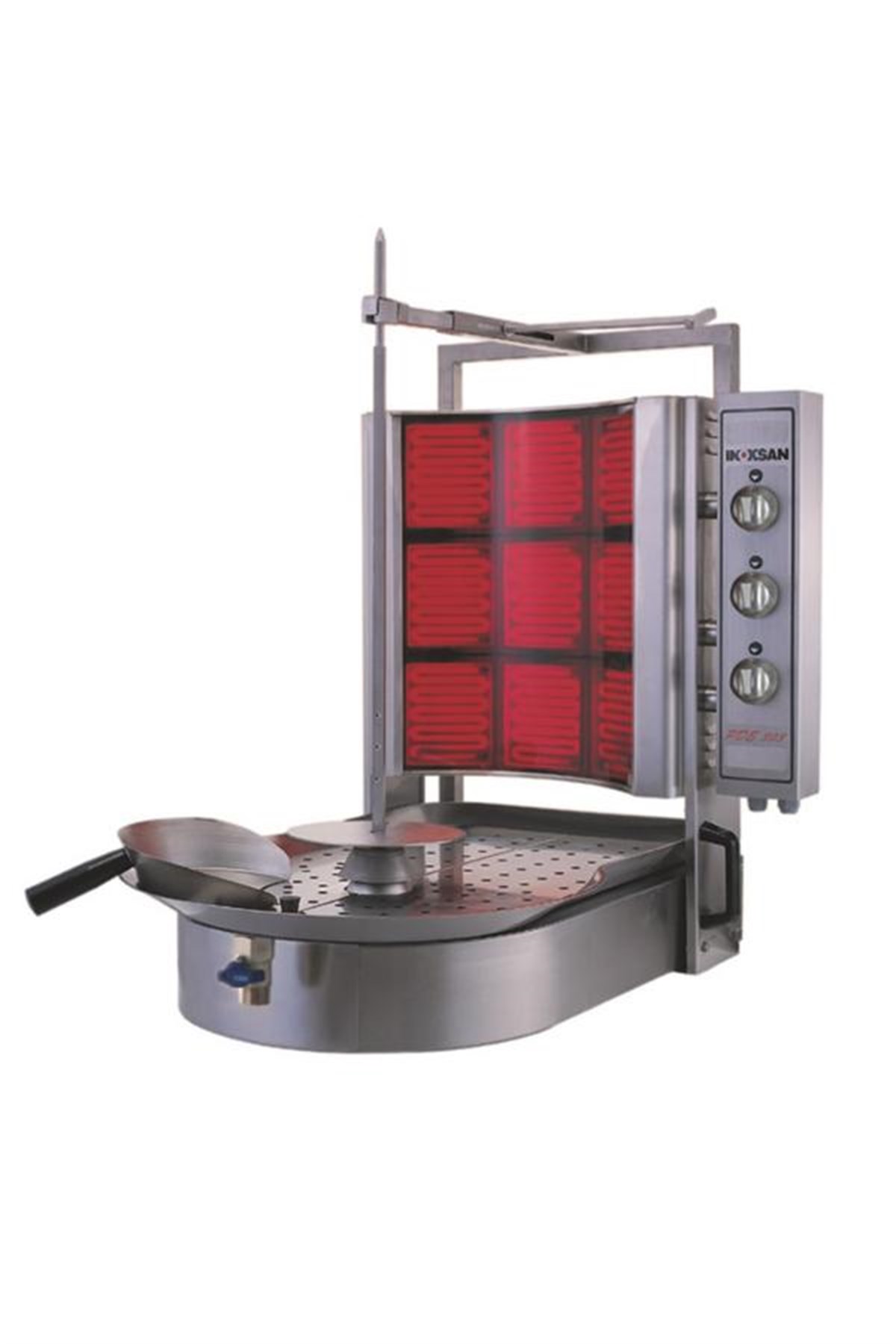 İnoksan 3 Radyanlı Robax Camlı Alttan Motorlu Döner OcağıDöner Ocaklarıİnoksan