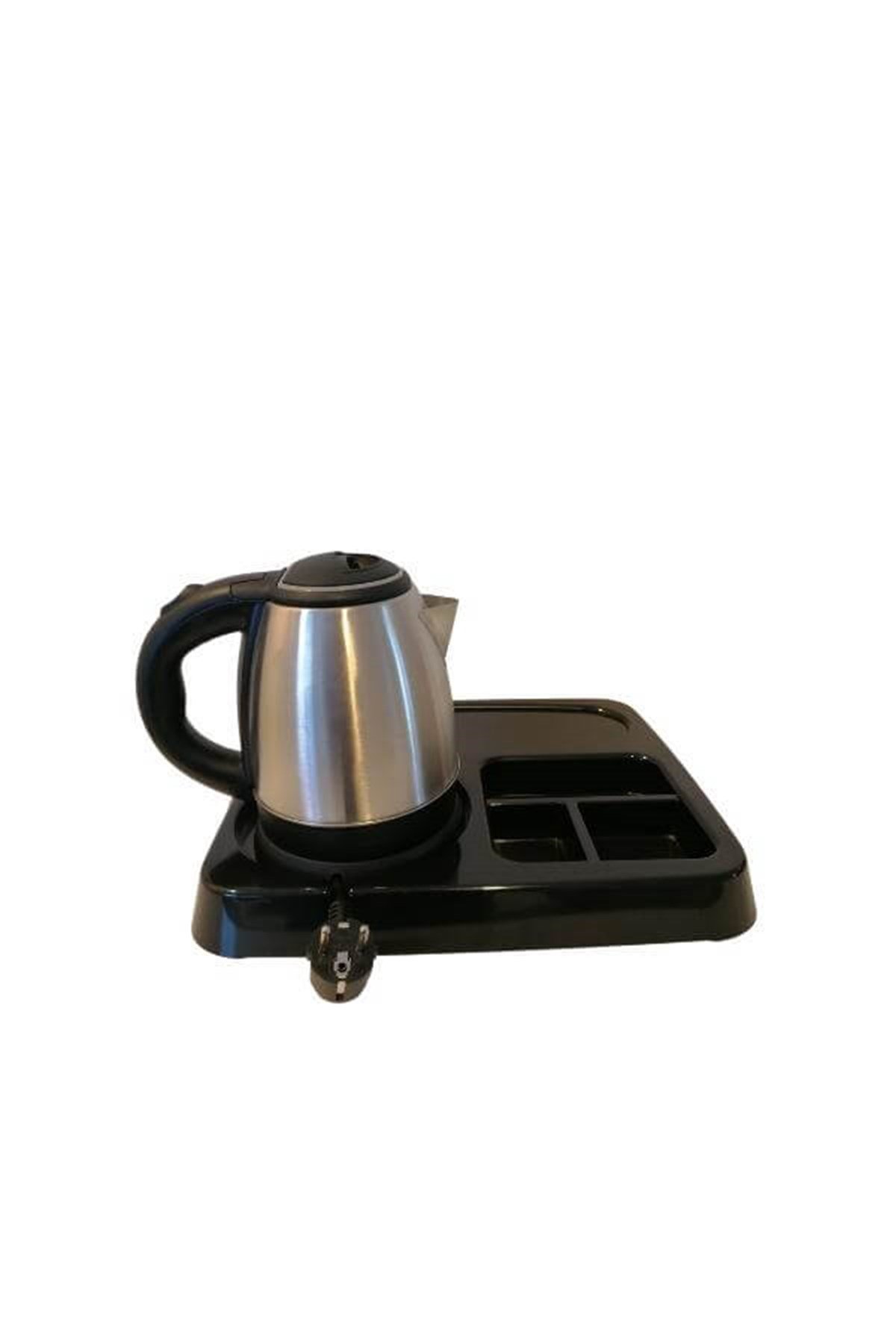 5 Bölmeli Siyah İkram Sunum TepsisiKarşılama TepsileriBodrum Hijyen