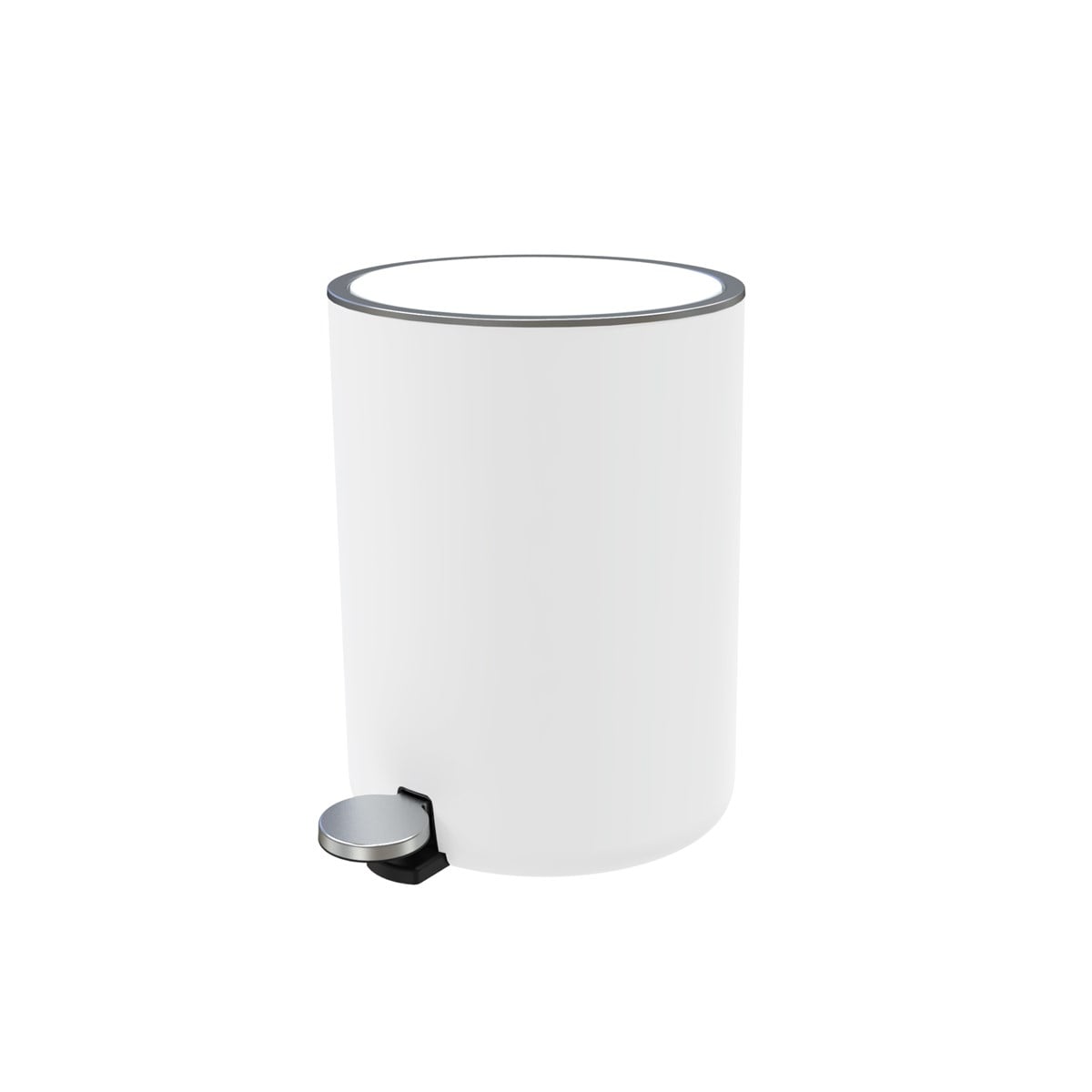 Primanova Lenox Çöp Kovası Pedallı 5 lt BeyazBanyo Çöp KovalarıAnsan
