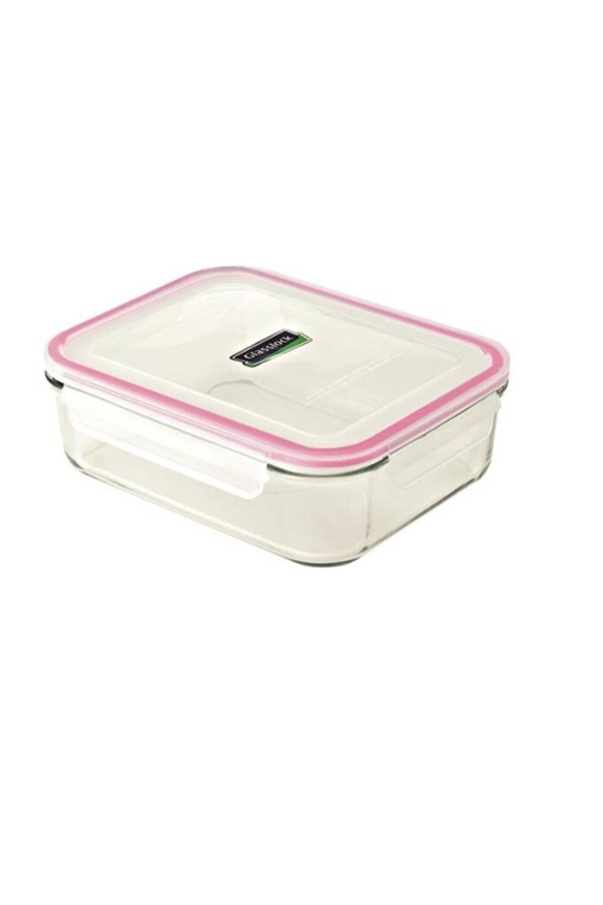 Glassclock Dikdörtgen Cam Saklama Kabı 1700 mlSaklama KaplarıGlassclock